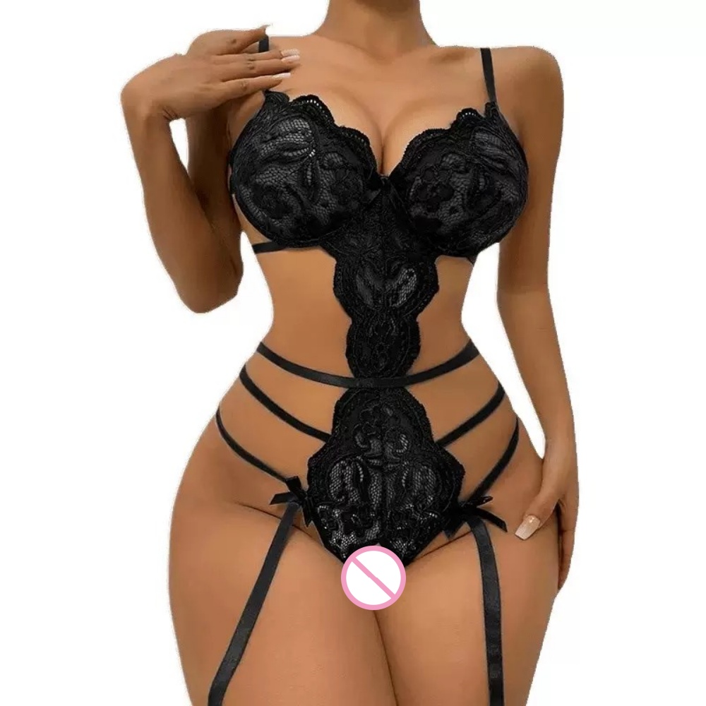 Sexy Lace Open Crotch Teddy Bo - Lace Teddy Lingerie avis et prix