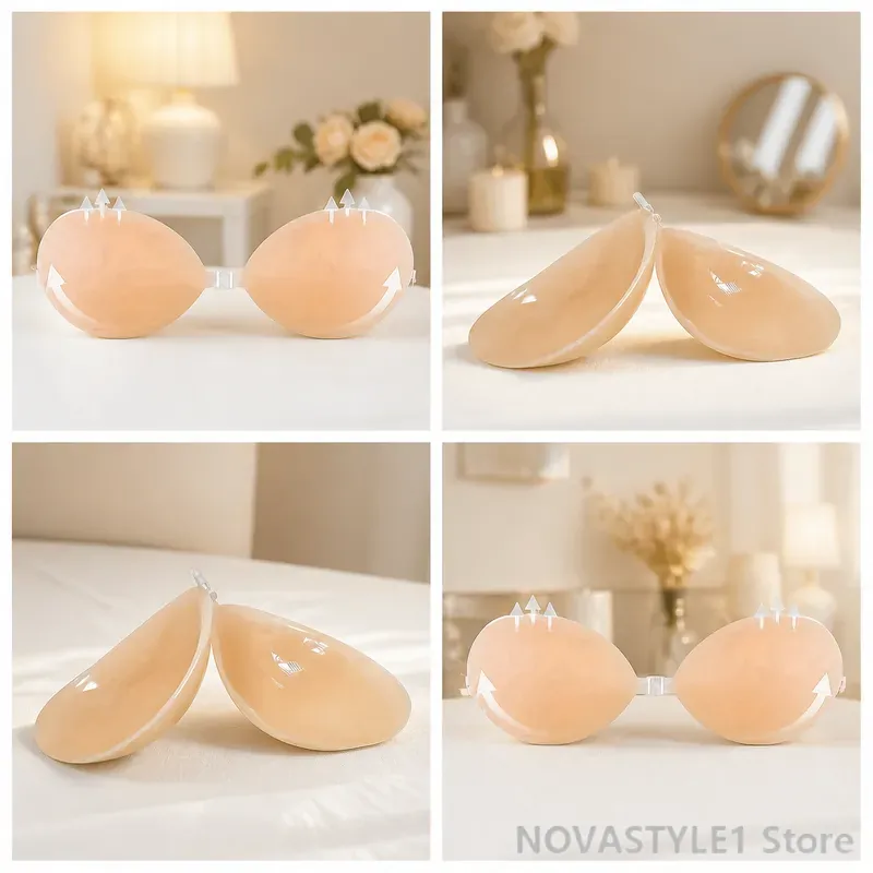 2pcs silicone breast lift pads - Silicone Bra Adhesive avis et prix