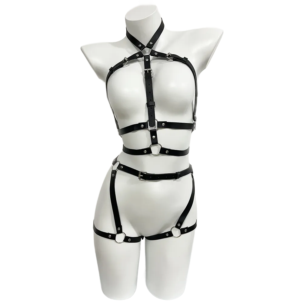 Harness for Women Pu Leather L - Garter Belt Set avis et prix
