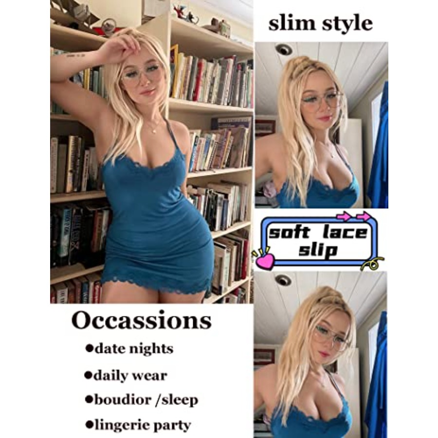 Womens Nightgown Sexy Lace Sle - Babydoll Chemise Night avis et prix