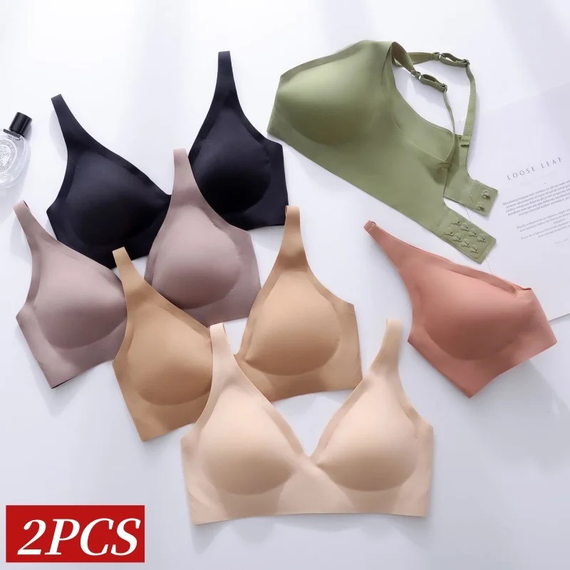 2Pcs/Set Seamless Bras For Wom - Bralette Wireless Soft avis et prix