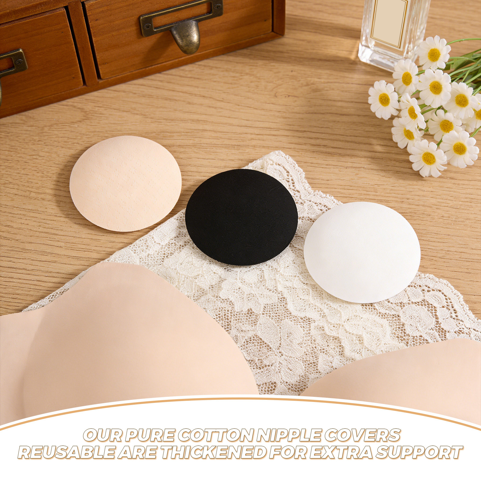 3Pairs Cotton Nipple Covers Br - Nipple Cover Pasties avis et prix
