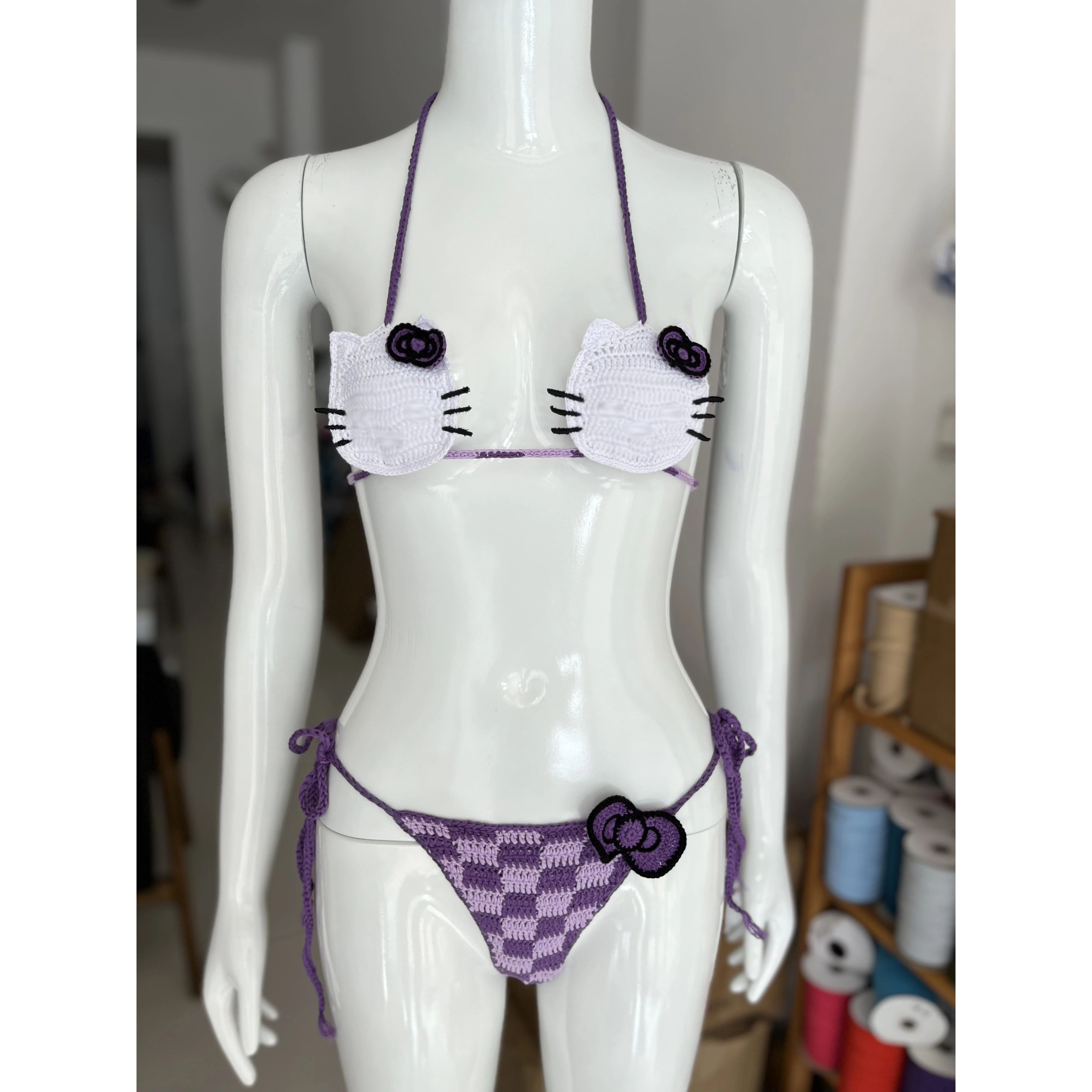 Hello Kitty Bikini Set Lady's  - Thong Bikini Women avis et prix