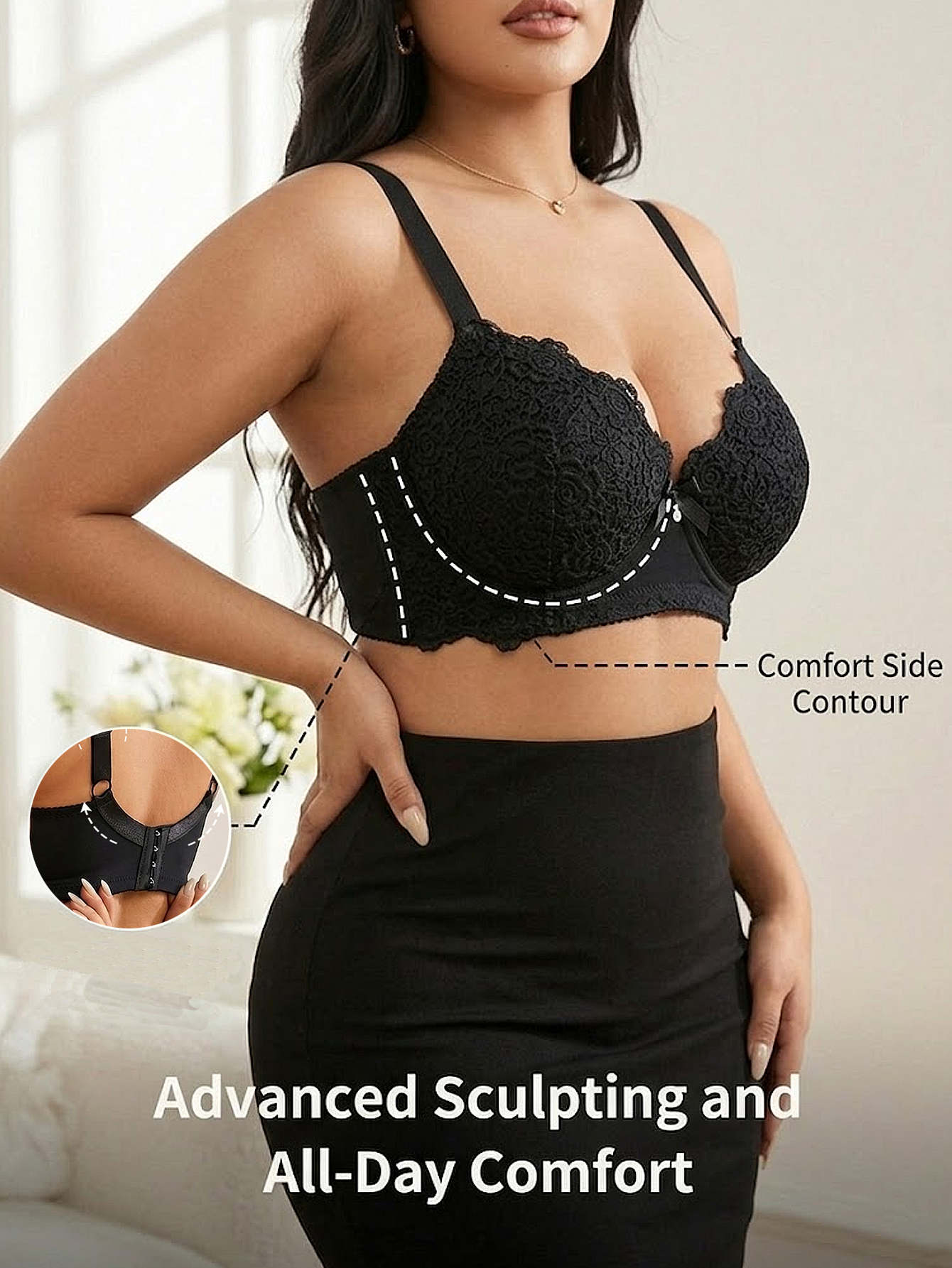 Women Plus Size Floral Push Up - Push Up Bra Padded avis et prix