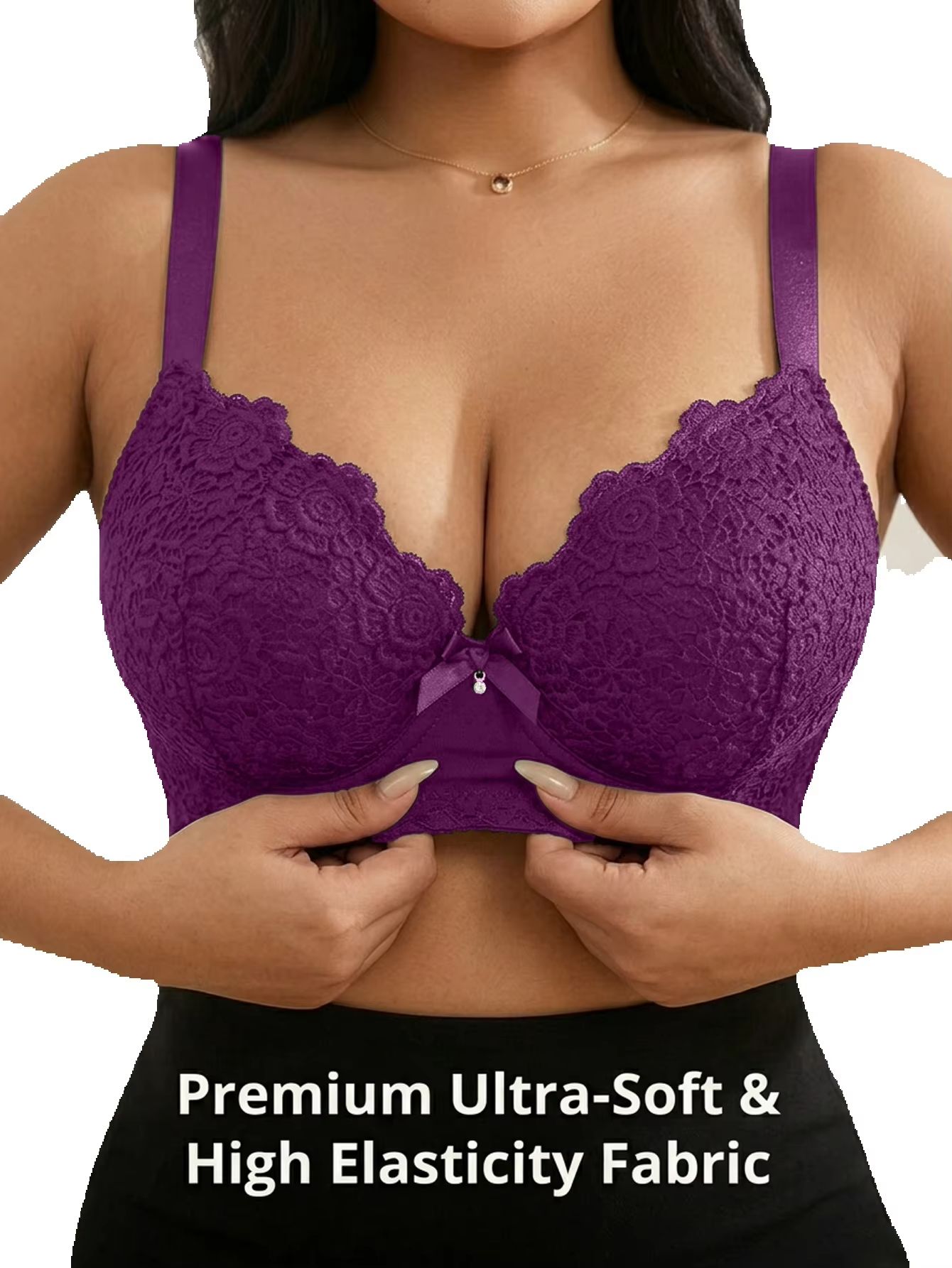 Women Plus Size Floral Push Up - Push Up Bra Padded avis et prix