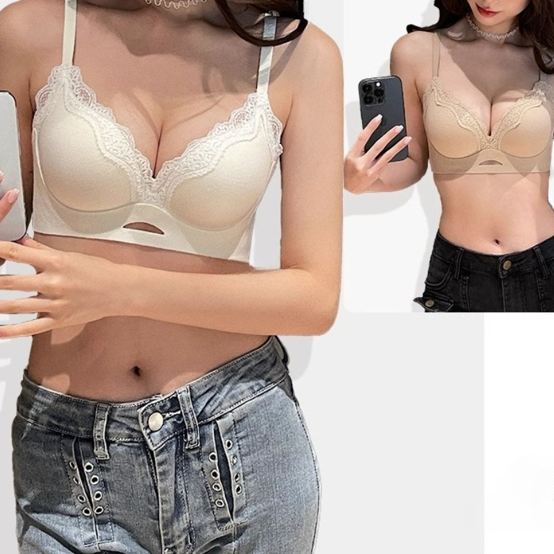 Elegant Matte Lace Bralette AB - Bralette Wireless Soft avis et prix