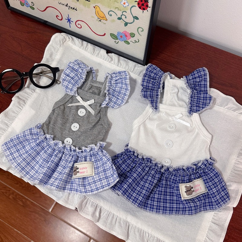 Pet Dress Summer Vest Checkere - Lace Teddy Lingerie avis et prix