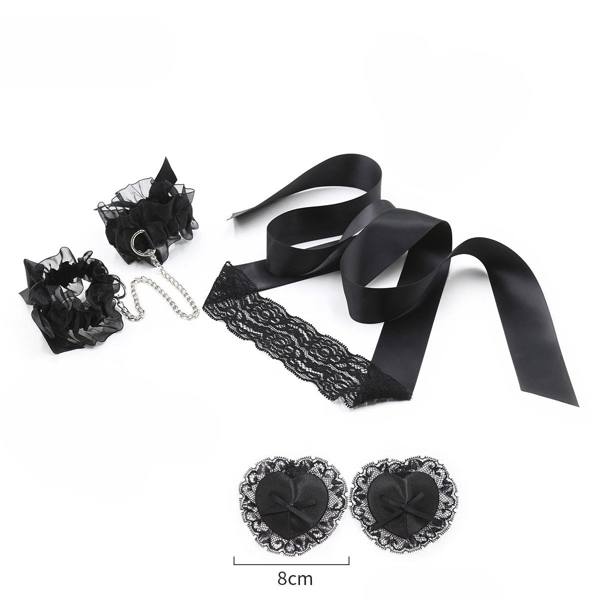Lace Sex Toy Set Adult Handcuf - Nipple Cover Pasties avis et prix