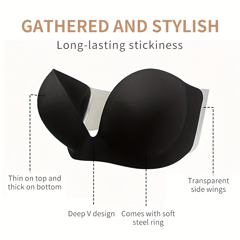 Strapless Seamless Invisible S - Silicone Bra Adhesive avis et prix