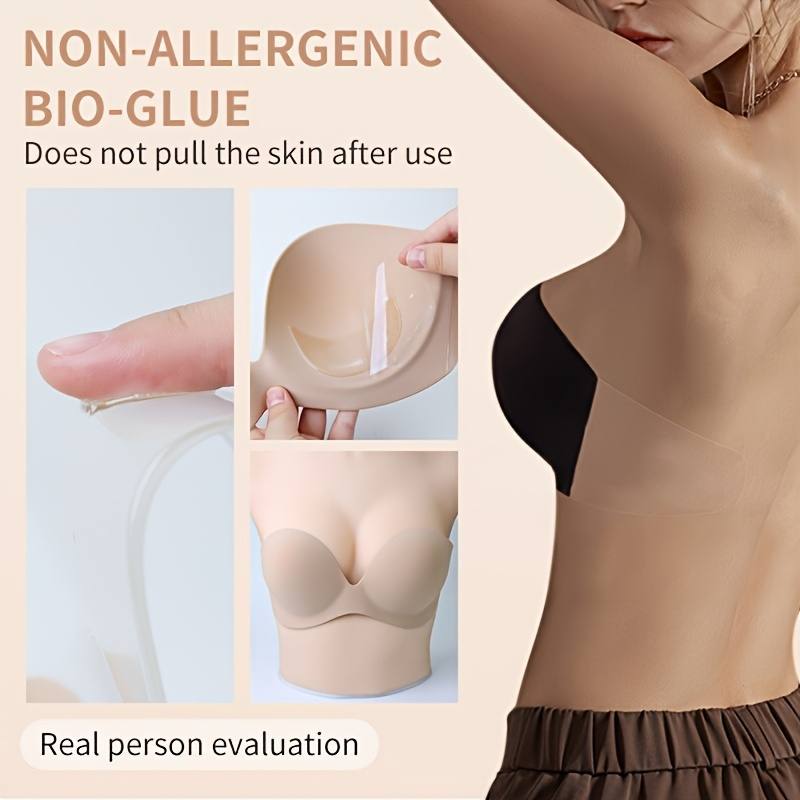 Strapless Seamless Invisible S - Silicone Bra Adhesive avis et prix