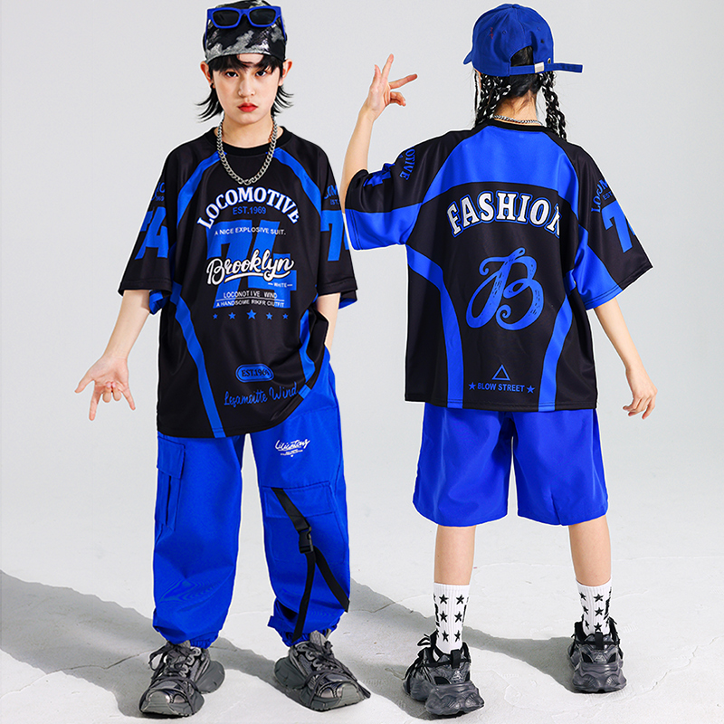 Boys Hip Hop Blue T-shirt Carg - Boyshort Underwear avis et prix