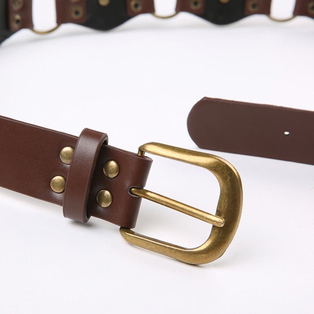 Grommet PU Leather Waist Belt  - Corset Waist Cinch avis et prix
