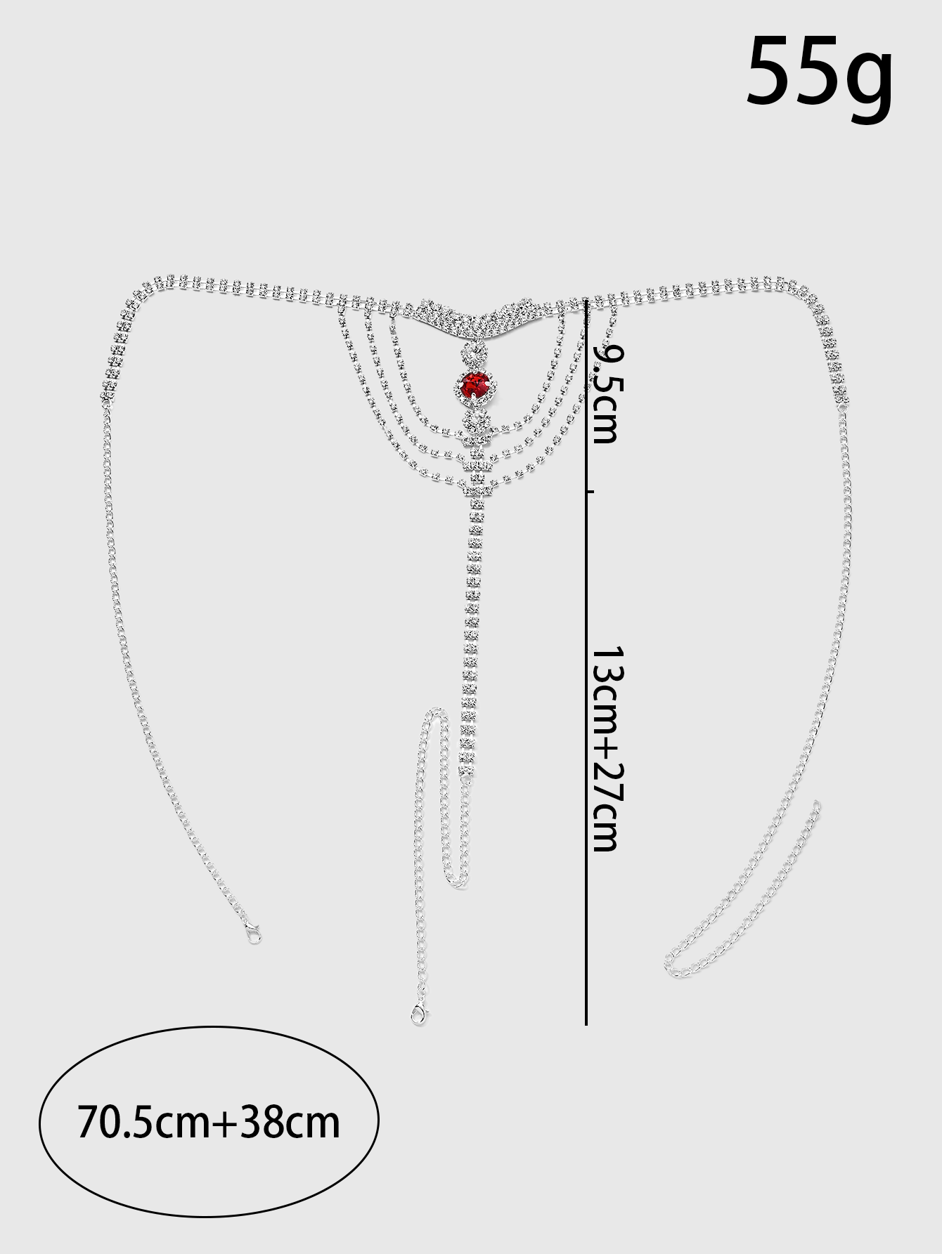 Crystal Rhinestone Body Chain  - Thong Bikini Women avis et prix