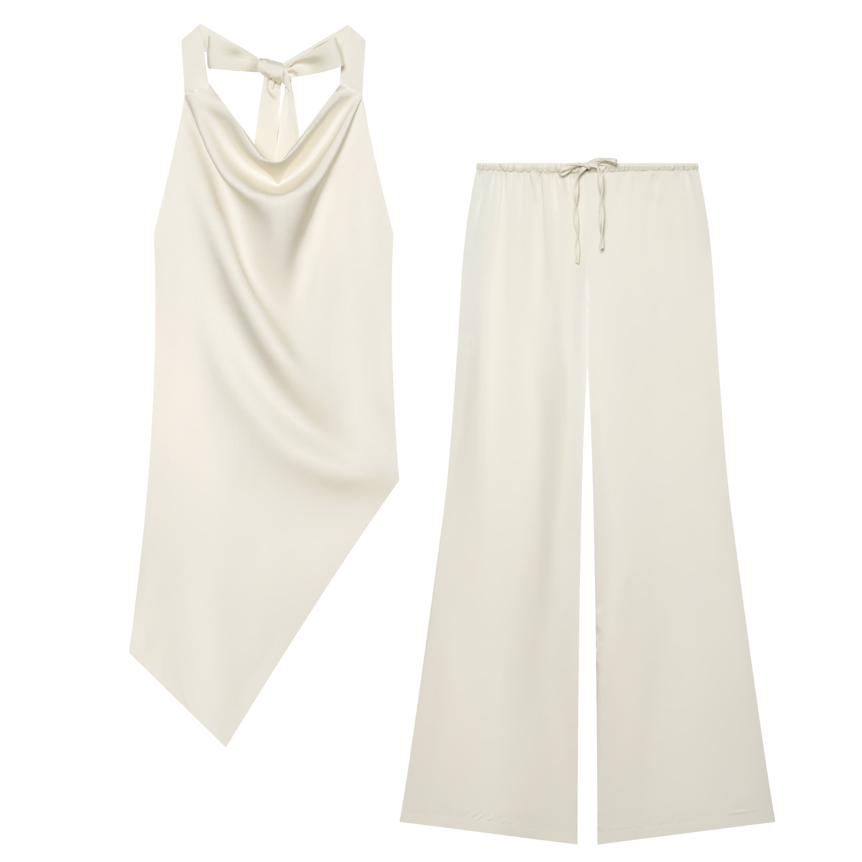 BSAY 2026 Women Satin Two Piec - Cami Top Lace avis et prix