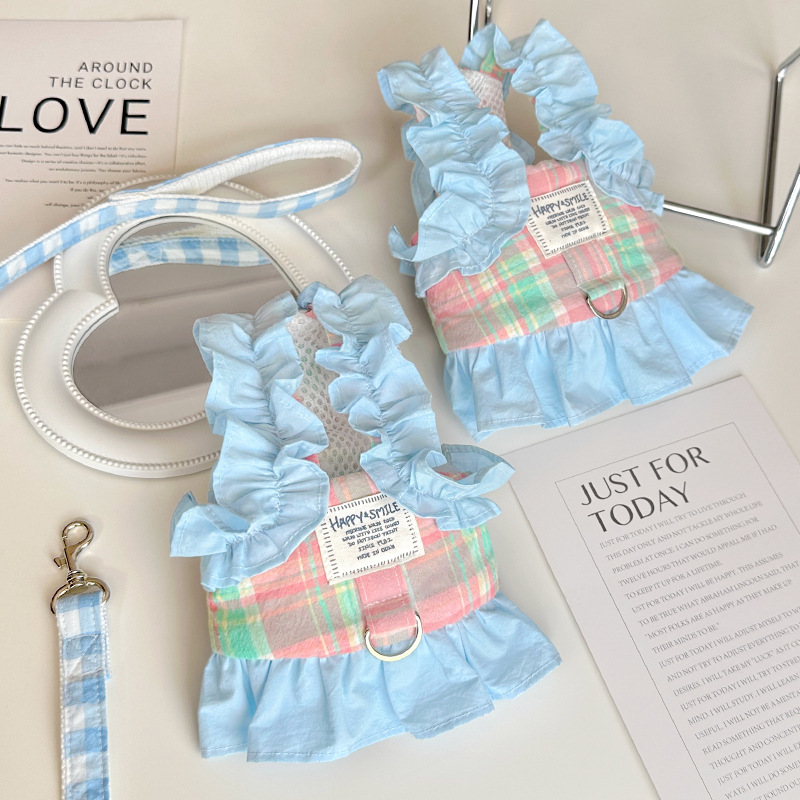 Pet Plaid Leash Vest Style Sma - Lace Teddy Lingerie avis et prix
