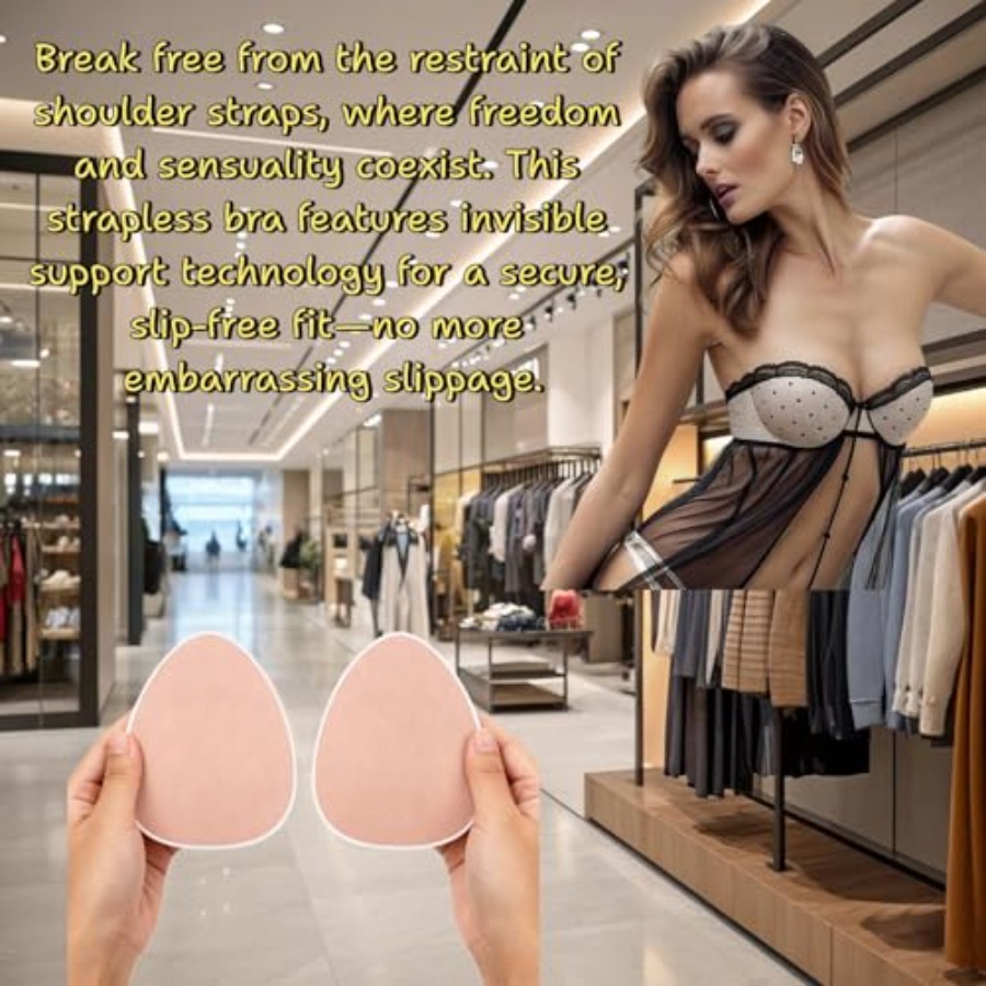 Plus Size Invisible Adhesive S - Silicone Bra Adhesive avis et prix
