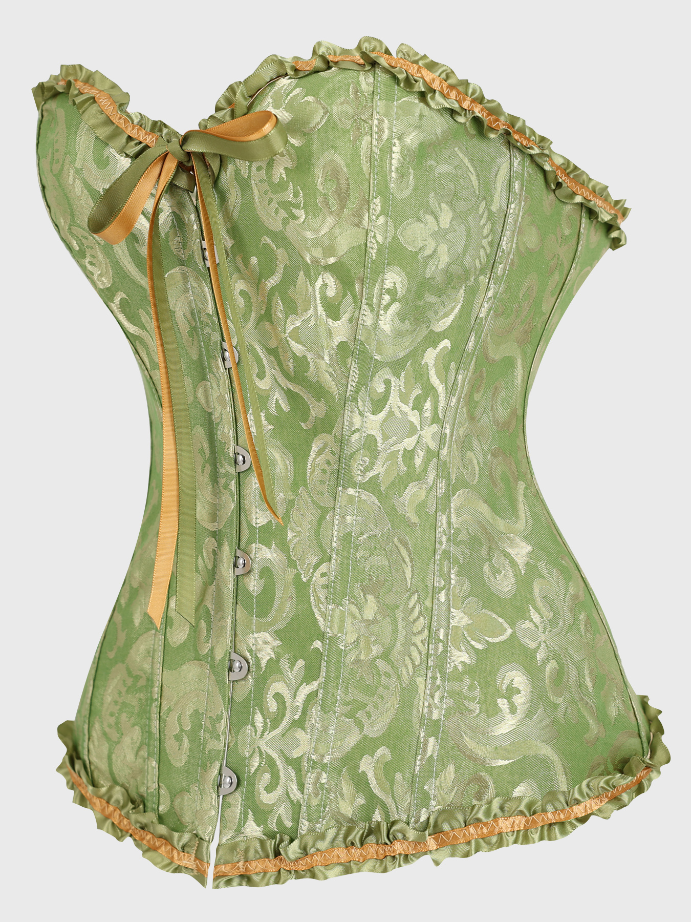 Olive Green Victorian Brocade  - Corset Waist Cinch avis et prix
