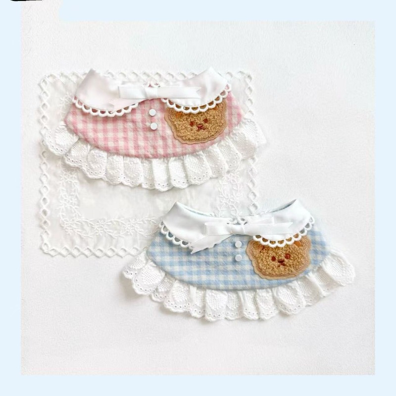 Pet Spring Plaid Cute Bib Pet  - Lace Teddy Lingerie avis et prix