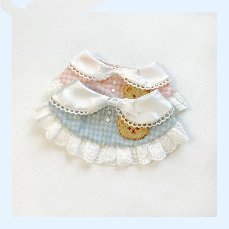 Pet Spring Plaid Cute Bib Pet  - Lace Teddy Lingerie avis et prix