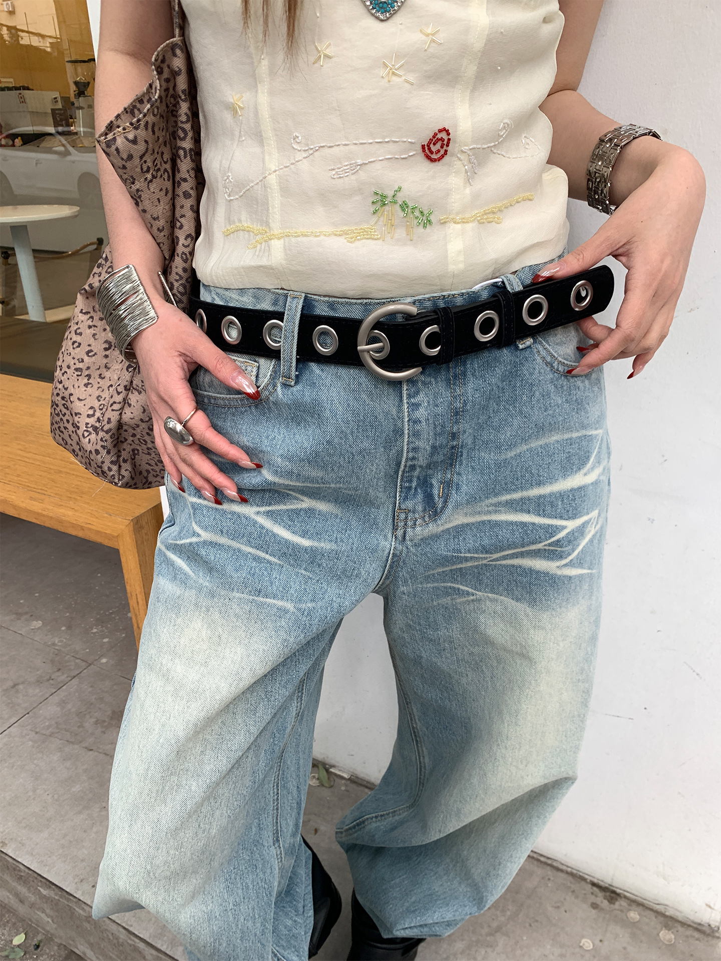 Black High-End Punk Belt Women - Corset Waist Cinch avis et prix