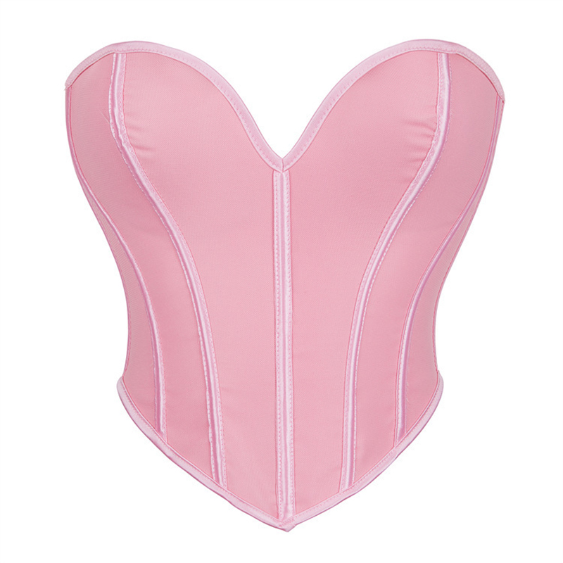 Pink Heart-shaped Bustier Crop - Strapless Bra Backless avis et prix