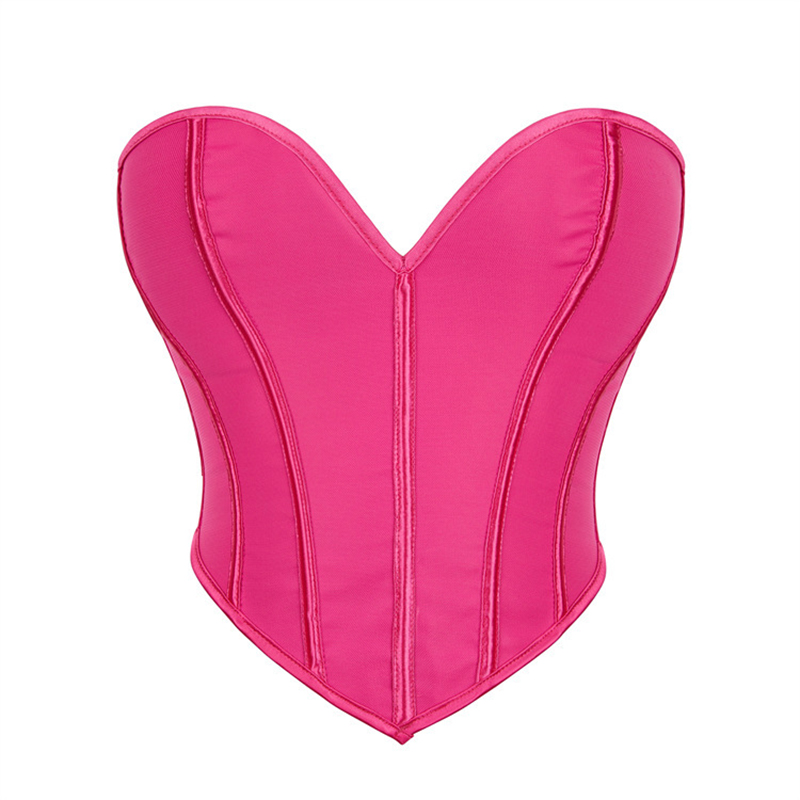 Pink Heart-shaped Bustier Crop - Strapless Bra Backless avis et prix