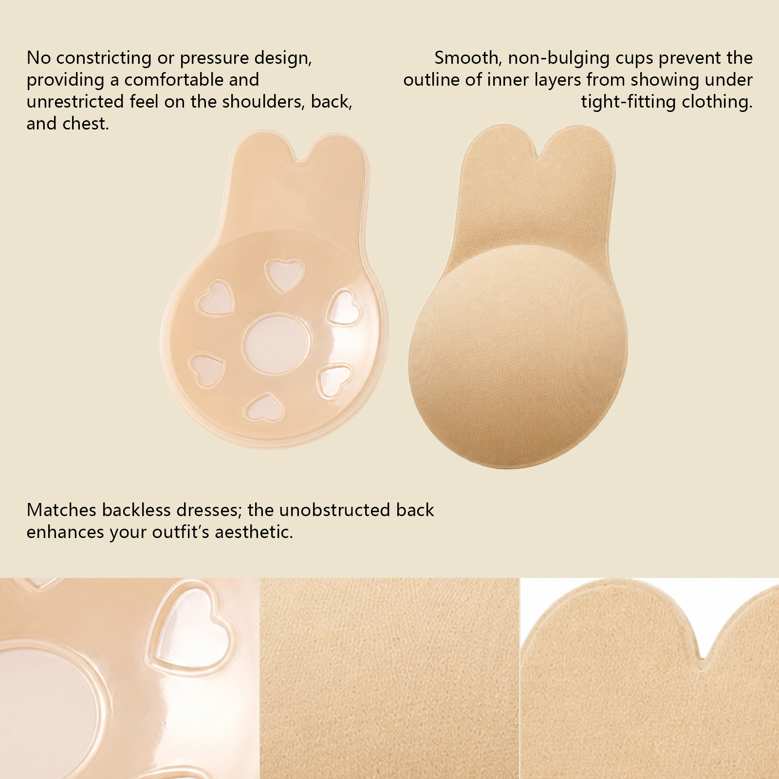 Rabbit Ear Invisible Nipple Co - Nipple Cover Pasties avis et prix