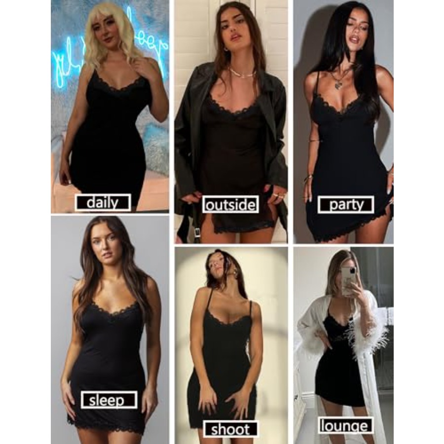 Womens Nightgown Sexy Lace Sle - Babydoll Chemise Night avis et prix