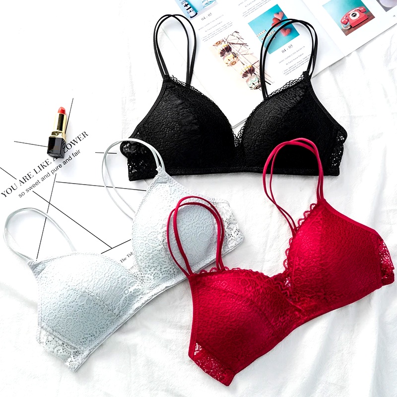 Women Bra Sexy Lace Bralette F - Bralette Wireless Soft avis et prix