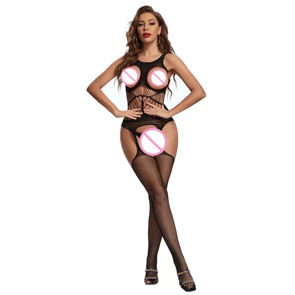 Crotchless Bodysuits Transpare - Bodystocking Fishnet avis et prix