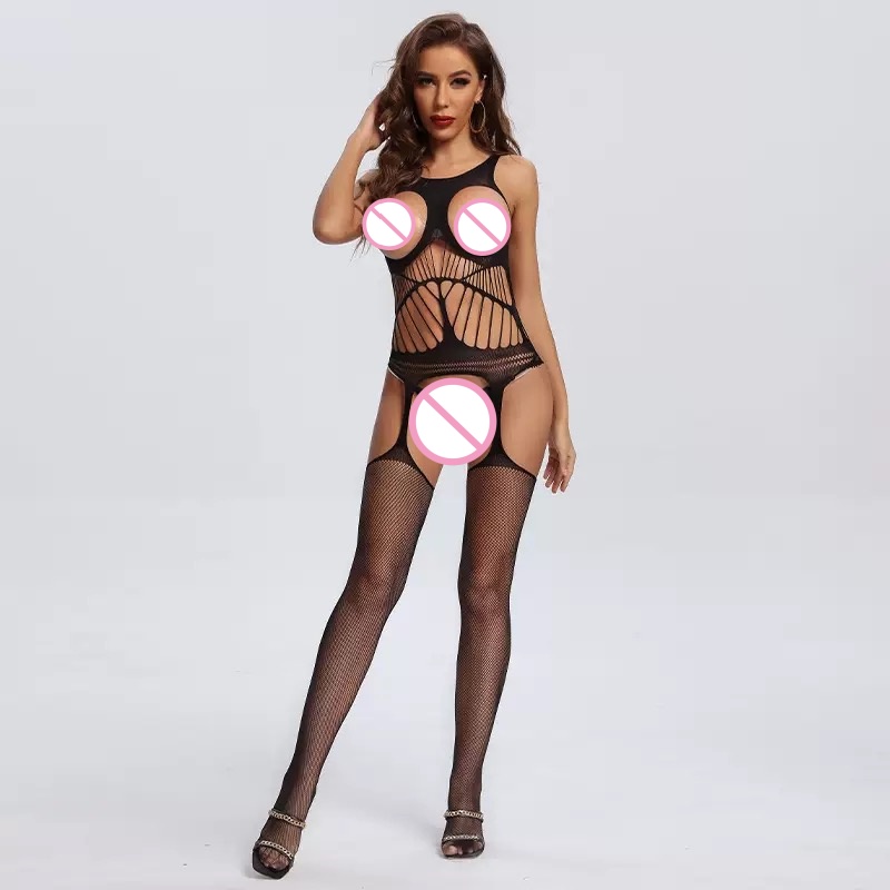 Crotchless Bodysuits Transpare - Bodystocking Fishnet avis et prix