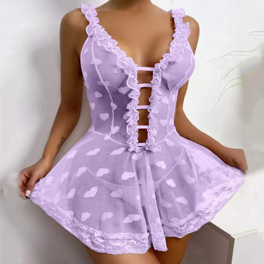 2026 Sexy Night Dress Sleevele - Babydoll Chemise Night avis et prix