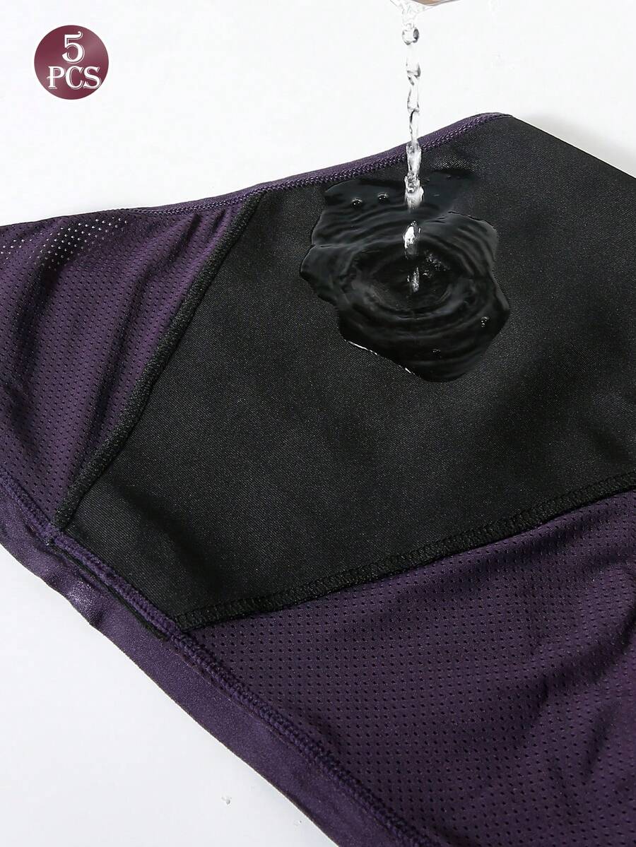 5 Pcs Women Solid Color Absorb - Period Panty Absorbent avis et prix