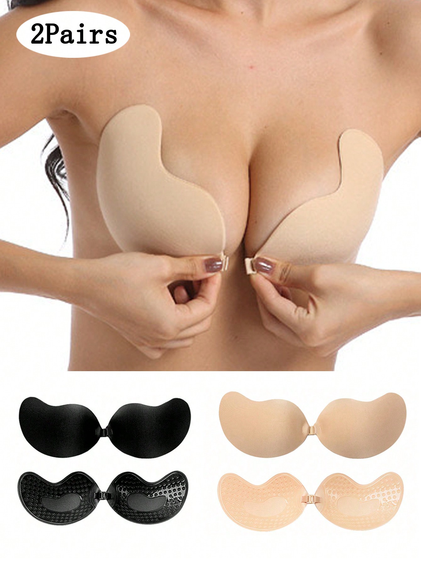 2-pack Women's Self-Adhesive I - Push Up Bra Padded avis et prix