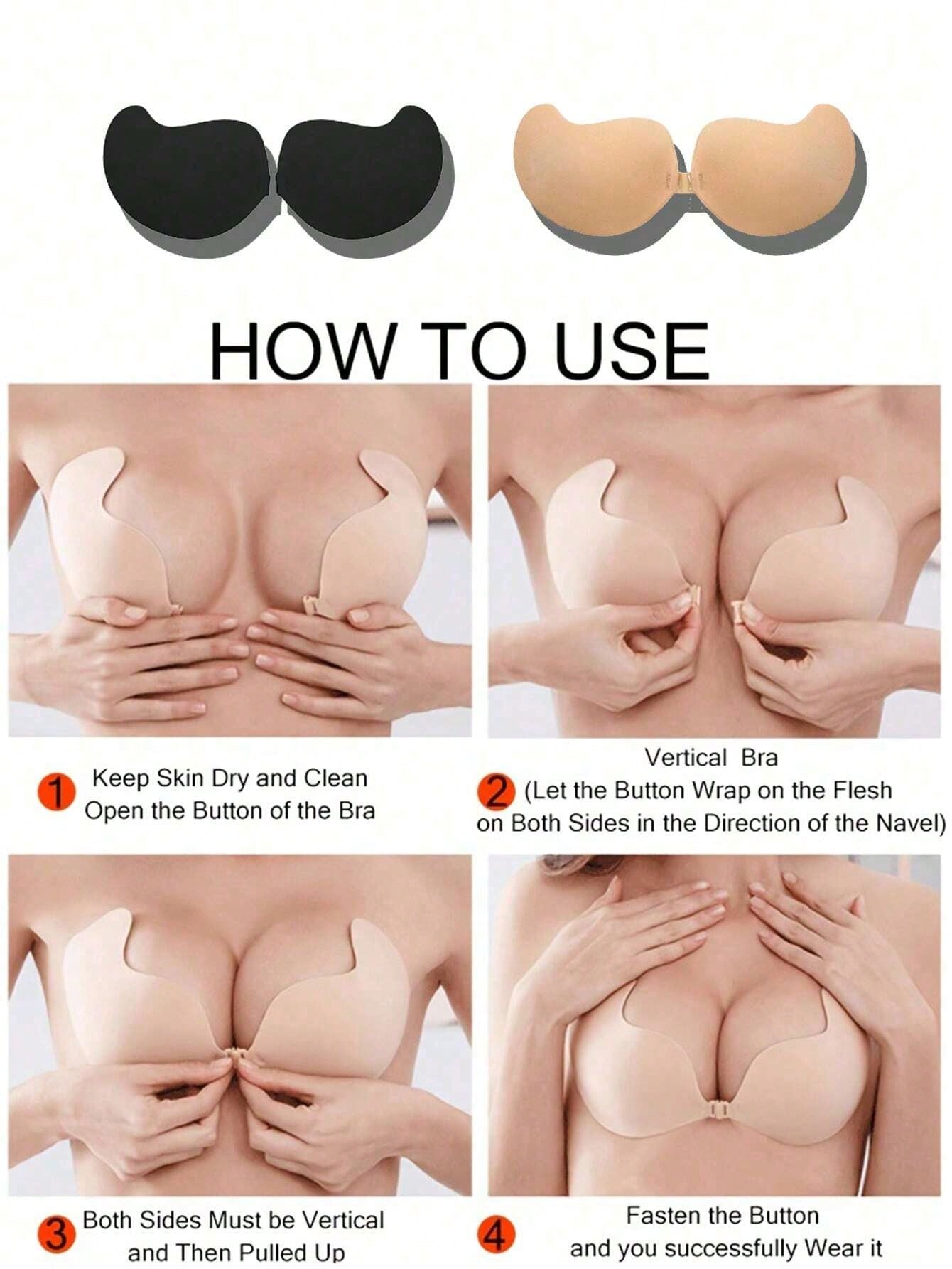 2-pack Women's Self-Adhesive I - Push Up Bra Padded avis et prix