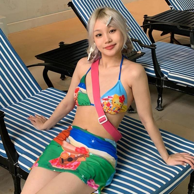 Y2K Girls Kawaii Hello Kittys  - Thong Bikini Women avis et prix