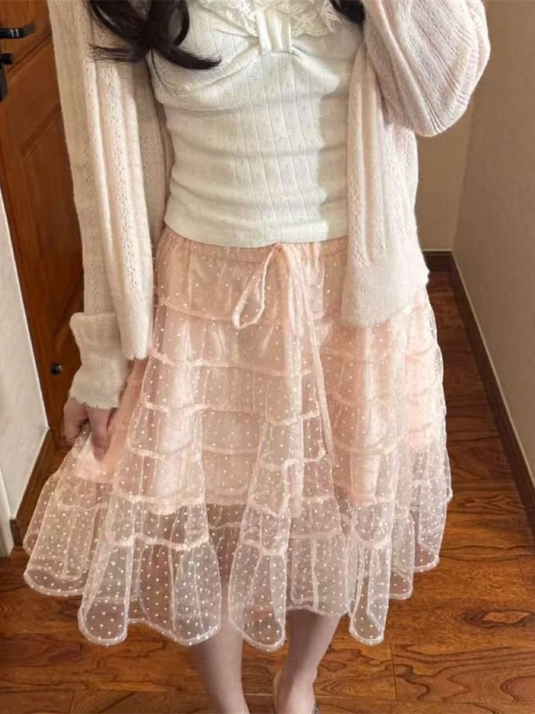 Korean Fashion Slim Fit White  - Cami Top Lace avis et prix