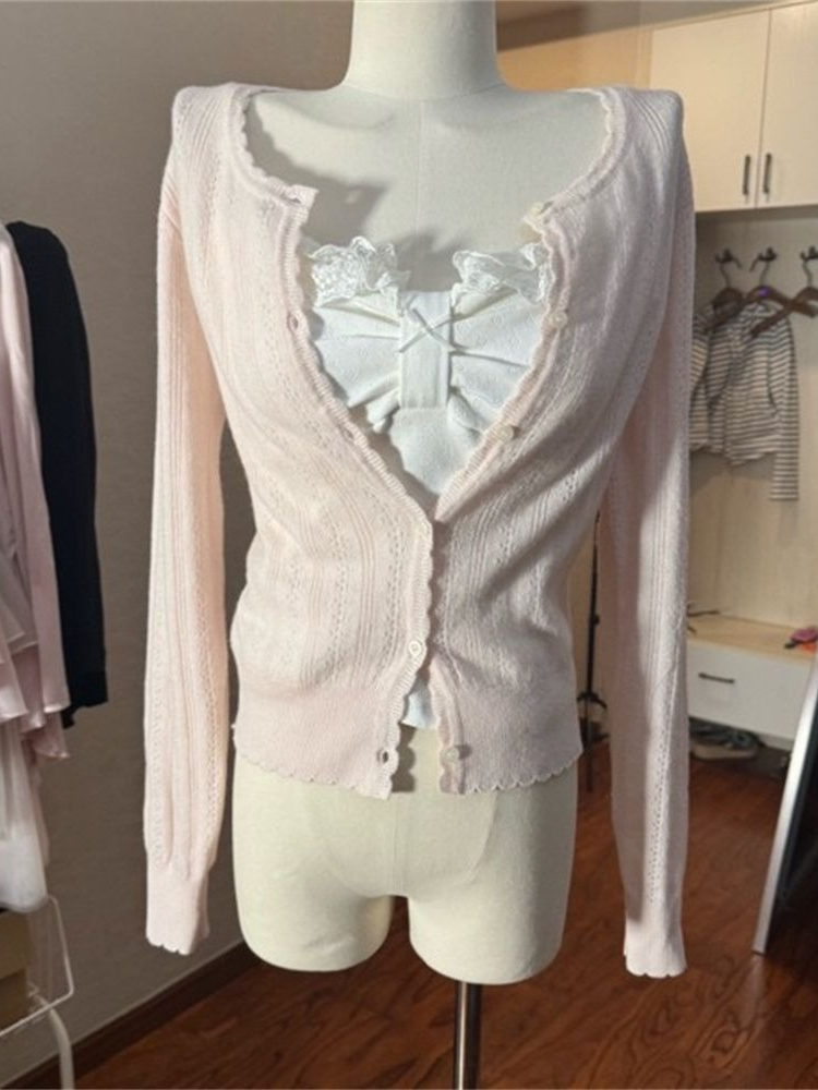 Korean Fashion Slim Fit White  - Cami Top Lace avis et prix