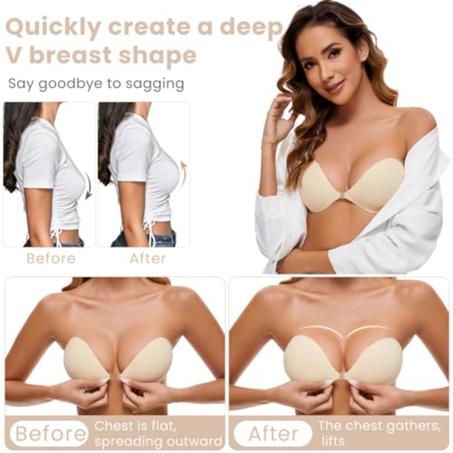RELIRELIA Women's Sticky Self  - Silicone Bra Adhesive avis et prix