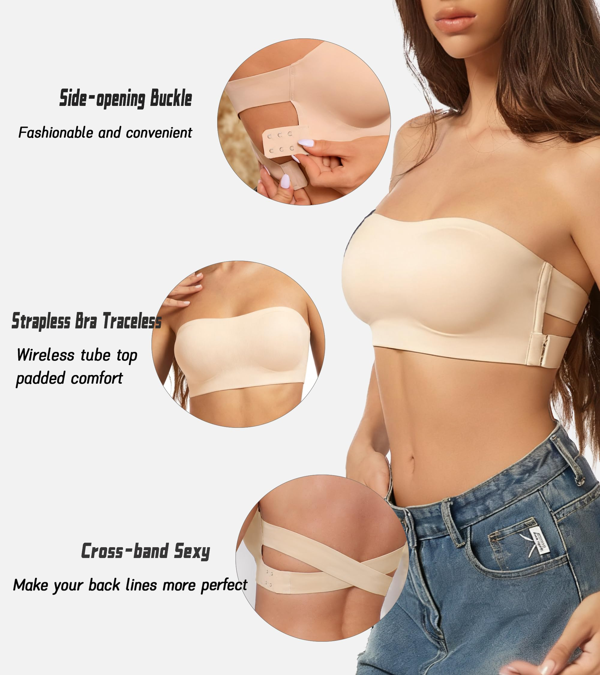 Strapless Backless Bra for Wom - Strapless Bra Backless avis et prix